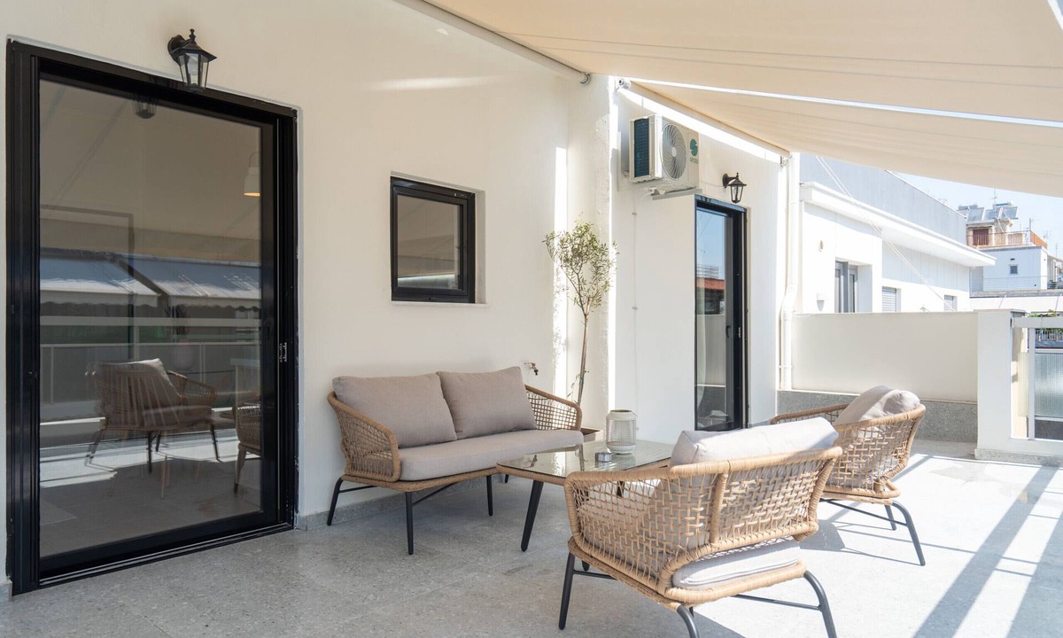 Petralona Apartment | 1BR Cozy Apt Near Metro w/Huge Balcony &City View