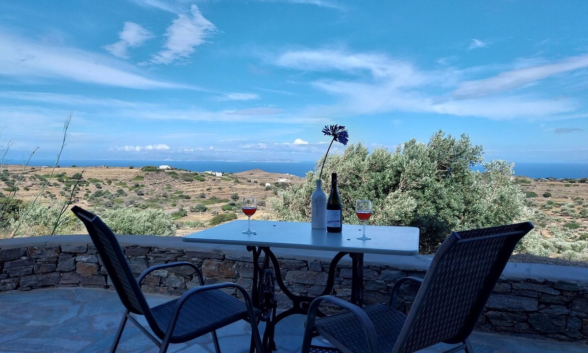 Platis Gialos Cabin | Anthos Lodge with panoramic sea view, surrounded by hiking trails