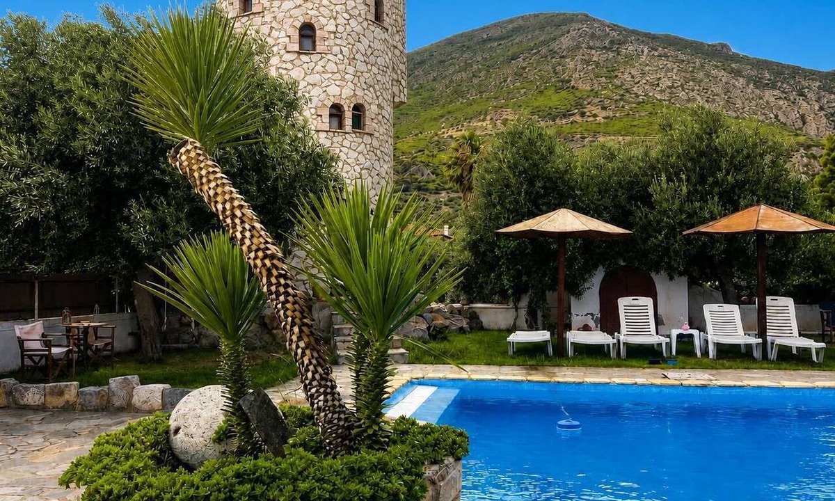 Platees House | Beach Livadostra StoneTower - Private Pool Retreat