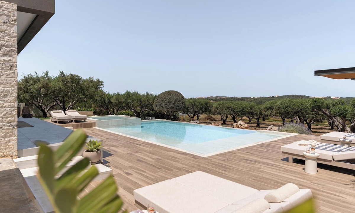 Akrotiri Villa | Carpos Villa, Minimal Design Living in Olive Grove