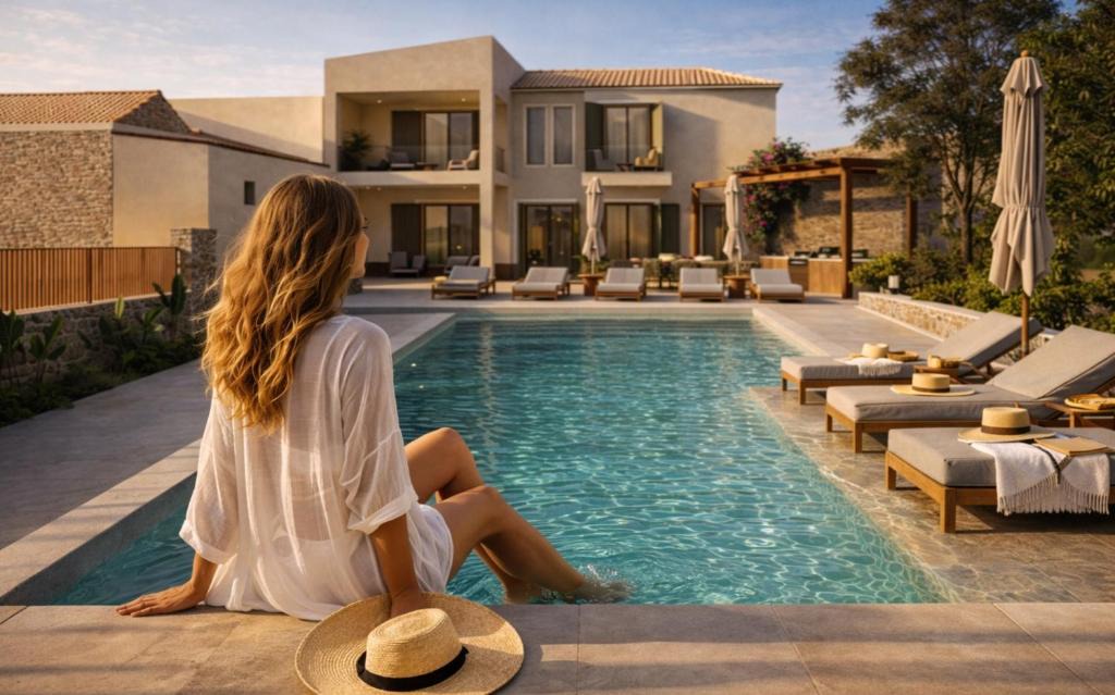 Pigi Villa | Casa Harmonia - 5 Bedroom Group Villa with Private Pool, Outdoor Cinema & Fire Pit