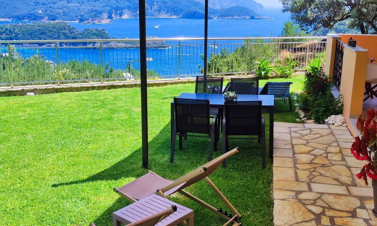 Lakones Apartment | Charming 2-BR Apt | Pvt Garden + Seaview | Villa Amaryllis | Paleokastritsa