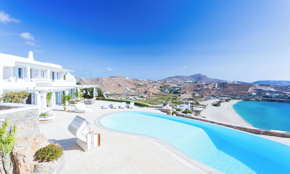 Xilokeratidi Villa | Exclusive Luxury Villa Santa Barbara Kalo Livadi Beach Mykonos Seaview & Private