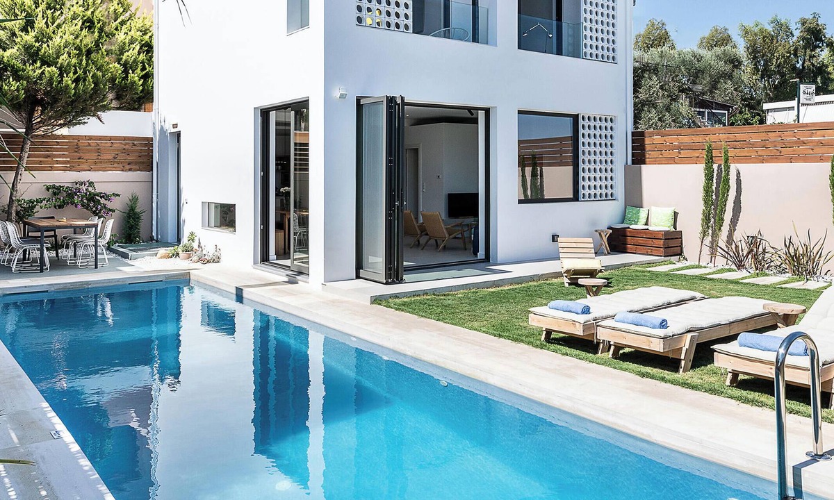 Galatas Villa | Fos Villa, a Luxe House with Private Heated Pool