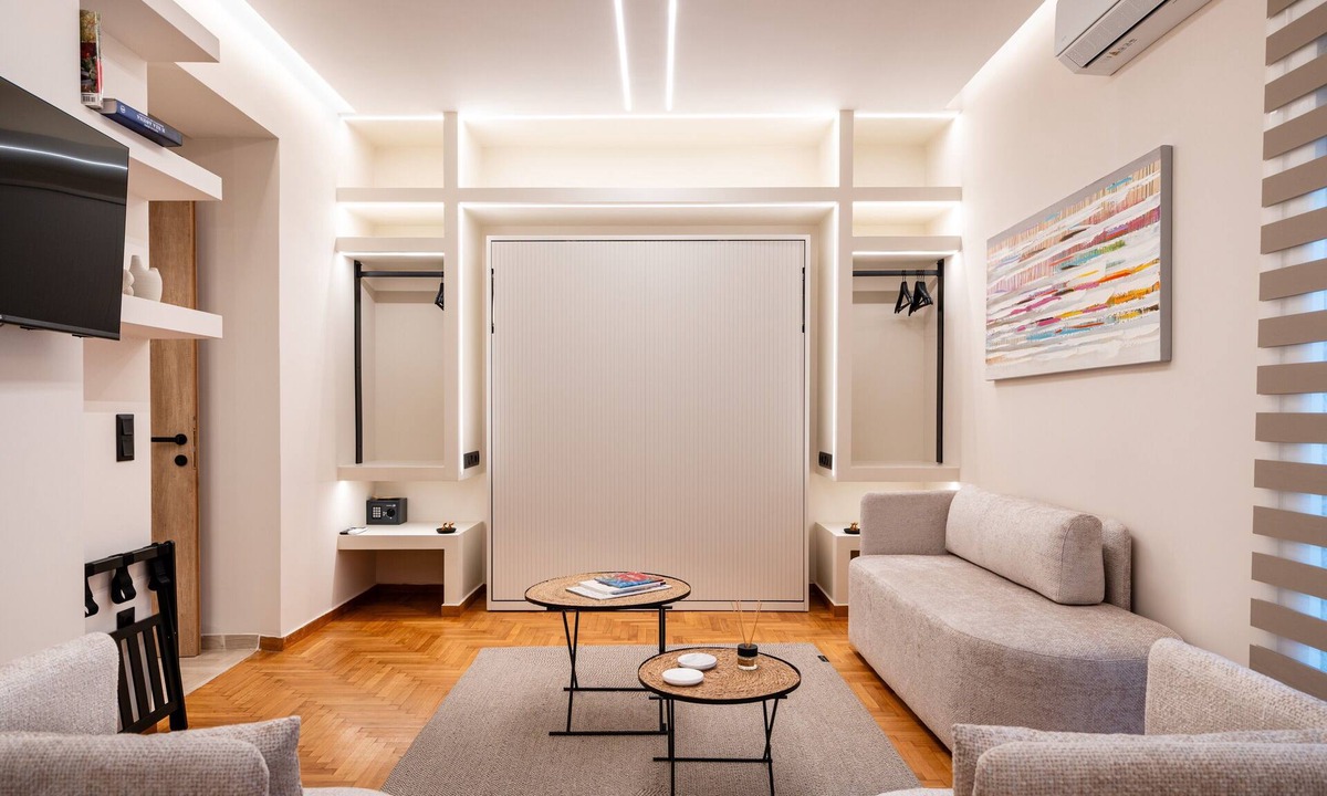 Pangrati Apartment | The Apex Boutique Apartment B1 with Balcony, Wi-Fi and Air Conditioning
