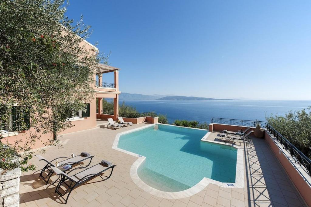 Katavolos Villa | Villa Kyma, Nissaki, Kaminaki With Private Pool And Spectacular Sea Views