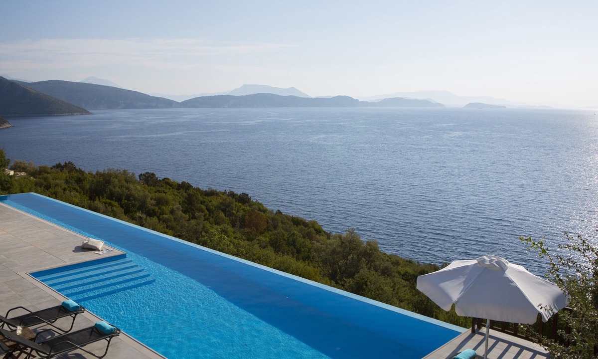 Sivota Villa | Villa Massalia - Infinity Lap Pool with Majestic Seaview and sea access