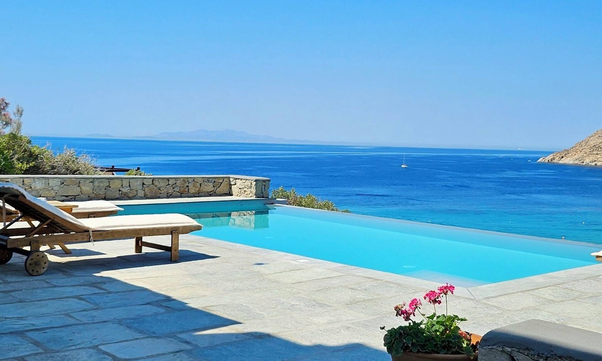 Elia Villa | Villa with private infinity pool, steps from Elia Beach