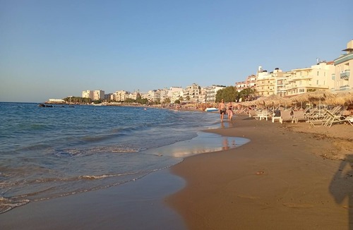 Nea Chora Apartment | 34m² studio — 90m from the beach in Chania —Self Check‑in, balcony, Fast WiFi