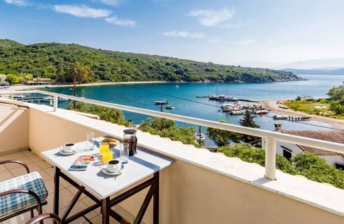 Agios Stefanos Apartment | Anna: Walk to Beach, Sea Views, A/C, WiFi, Car Not Required