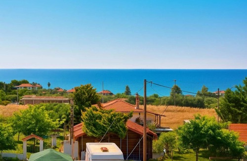 Nea Propontida Apartment | Apartment 'One Bedroom' with Sea View, Wi-Fi and Air Conditioning