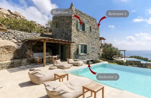 Kalafatis Villa | Aquadise Seaview Pool Villa - Three Bedrooms