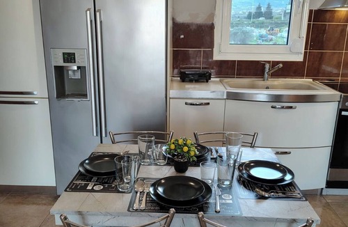 Leptokaria Apartment | Athanasiou Apartment with Sea & Mountain Vie