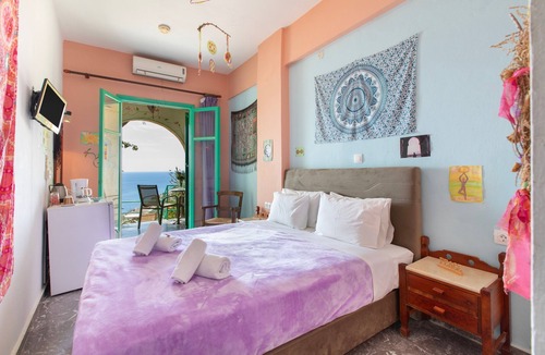Agia Galini Bed & Breakfast | Bed and Breakfast 'Double Room No 103 Sea View' with Sea View, Wi-Fi and Air Conditioning