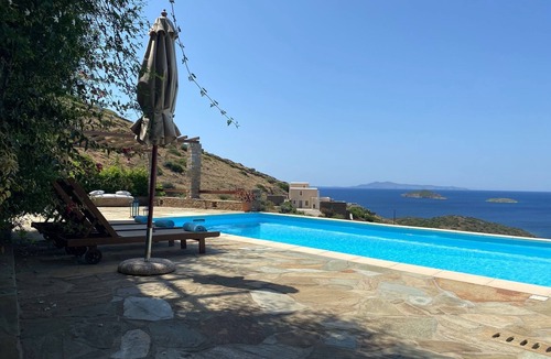 Gavrio Villa | Breathtaking Panoramic Sea View.Private swimming pool 4,5 m X 11 m!