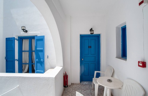 Perissa Apartment | Economy Quadruple Room 5 with Mountain View, Balcony, and Air Conditioning