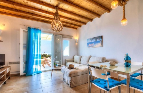 Tourlos Villa | Exquisite Mykonos Villa | Villa Cyan | 2 Bedrooms | Breathtaking Sunset View