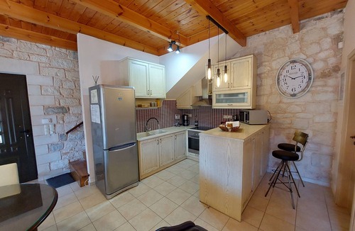 Kato Stalos Villa | Luxury 2 villas at Chania, parking-pool, 150m from sea.