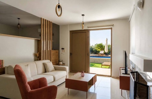 Malevizi Apartment | Olive & Raki Luxury Pool Villa, Crete Garden Oasis