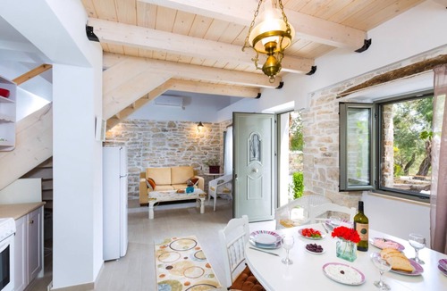 Lakka Villa | Restored Stone House with Sunset Views near Plani Beach & Lakka