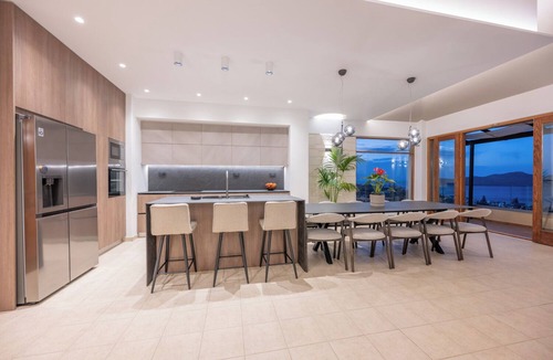 Kato Stalos Villa | Reverie villa, a spacious villa with private pool and breathtaking sea view