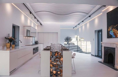 Panormos Villa | Sea View Estate Private Pool, Gym & Hammam