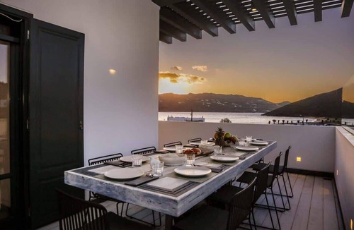 Panormos Villa | Sea View Estate Private Pool, Gym & Hammam