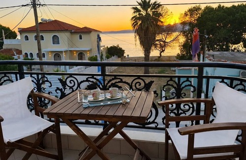 Skala Sotiros Apartment | Studio Apartment 'Chrissi 104' with Sea View, Wi-Fi and Air Conditioning