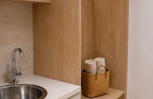 Skala Sotiros Apartment | Studio Apartment 'Chrissi 102' with Sea View, Wi-Fi and Air Conditioning
