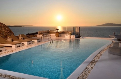 Agios Ioannis Villa | SUPERB LUXURY SUNSET SEA VIEW VILLA POOL-Yoga-Surf by Calypso Sunset