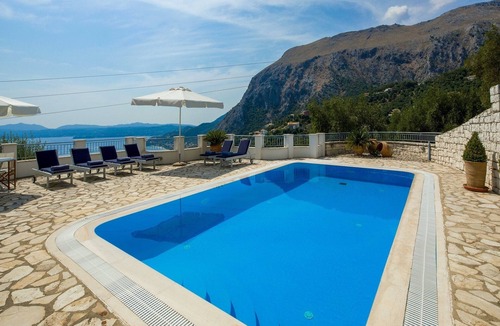 Nisaki Villa | The Summer House, 4 bedroom villa with sea views above Nissaki