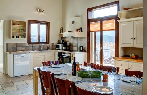 Plaka Villa | Traditional villa with outstanding sea and mountain view