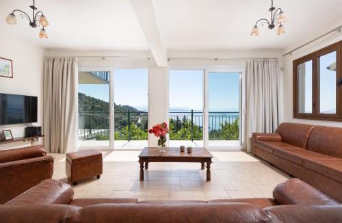 Barbati Villa | Villa Andonis Nissaki large villa with large pool ,spectacular view very near to the Beach