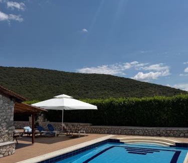 Lithovounia Villa | Villa Arcadia Private Pool and Tennis Court
