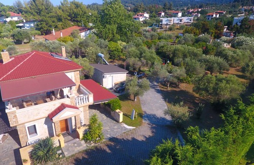 Pefkochori Villa | Villa Argo 1 - Beachfront, Big gardens, Amazing Location and Panoramic Views!
