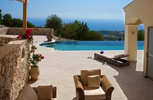 Skala Villa | Villa Asteri, Old Skala - Secluded Location - Panoramic Sea Views - Infinity Pool