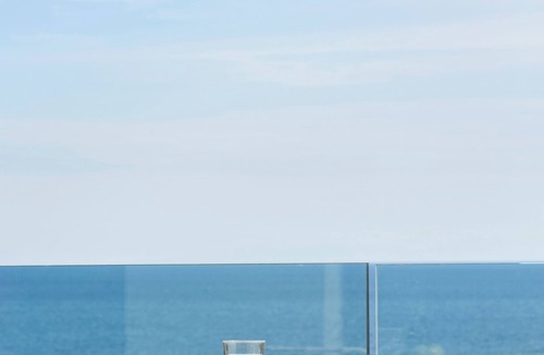 Skala Villa | Villa Blue Sea, perched above the southern coastline with breathtaking sea views