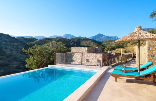 Mochlos Villa | Villa Fegari - Charming Stone House with Private Pool & Sea Views near Mochlos