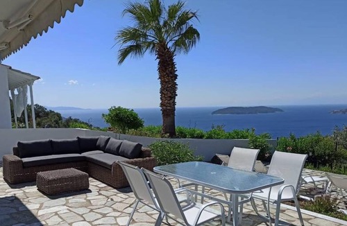 Katsarou Villa | Villa Kalliope theater-like sea views, 3 bedrooms