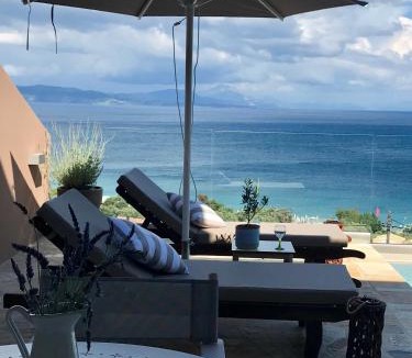 Barbati Villa | Villa Renata Gold - Private Pool, Free Parking & Sea View