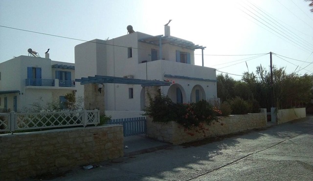 Cycladic style house next to the sea