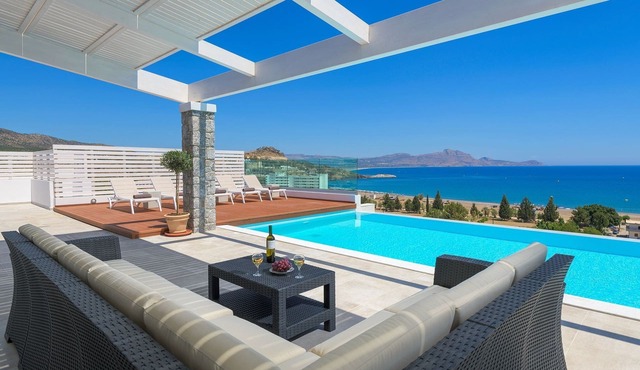 Dazzling Lindos Villa | Villa Aegean Glory | 5 Bedrooms | Breathtaking Sea Views
