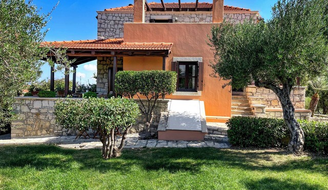 Fyllosia Villa by Cretan Retreat: Private Panoramic Sea & Mountain Views