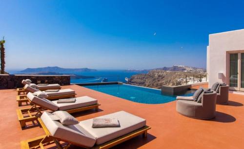 Glorious Santorini Villa Villa Imrahil 2 Bedrooms Breathtaking Sea View