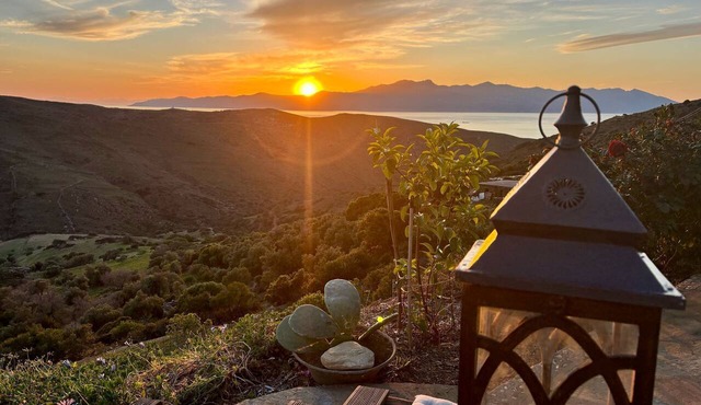 Kalliberry Cycladic stone cave with private pool & magnificent view