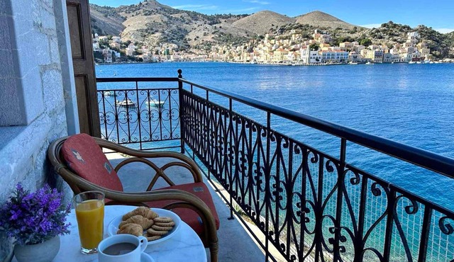 Magnificent Symi Sea-front Villa | Villa Nerida Waterside | 2 Bedrooms |.