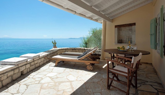 Private Villa Directly On Water Front Of kaminaki beach, Corfu