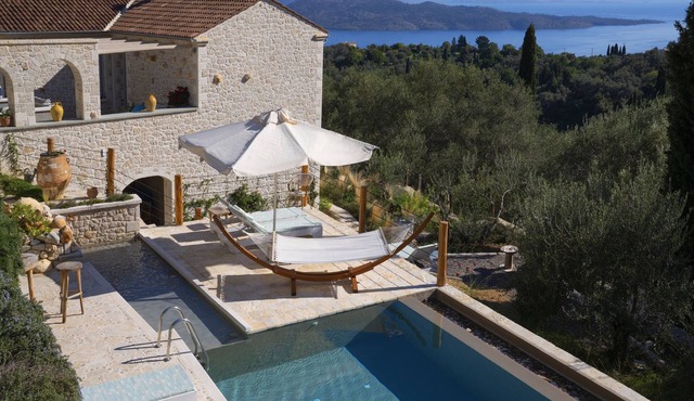 Sinium Luxury Villa II, stunning Sea View 4 Bedroom villa at Sinies, Corfu