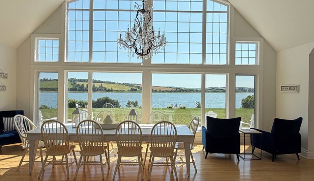 Stunning Waterfront Property With Hot Tub & Outdoor Dining in New London
