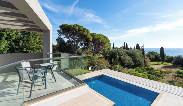 Stylish Contemporary Villa with Sea Views near Trapezaki and Beaches